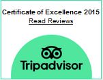 Tripadvisor Certficiate of Excellence
